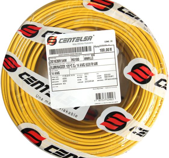 Compra cable cobre iluminacion 14 awg 105 en Edenco Colombia. Sistema de cableado