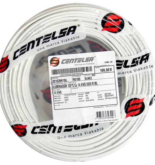 Compra cable cobre iluminacion 14 awg 105 en Edenco Colombia. Sistema de cableado