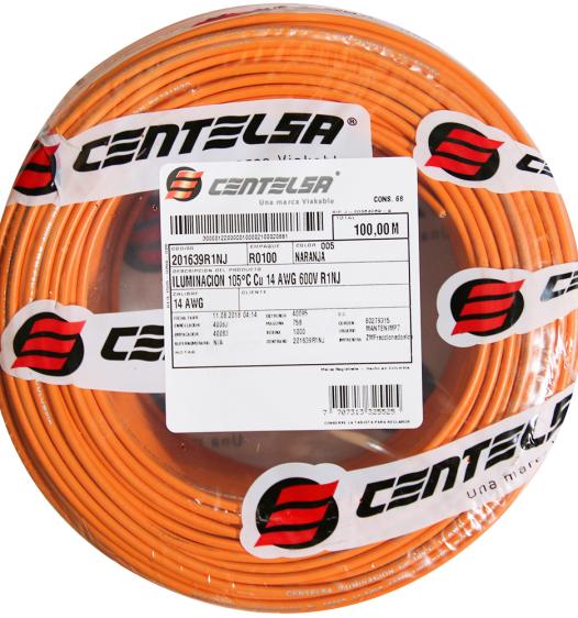 Compra cable cobre iluminacion 14 awg 105 en Edenco Colombia. Sistema de cableado