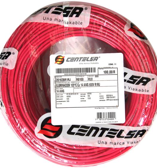 Compra cable cobre iluminacion 14 awg 105 en Edenco Colombia. Sistema de cableado
