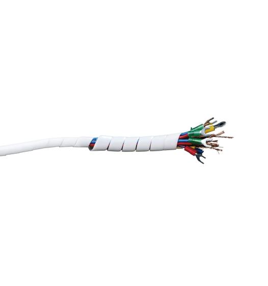 Compra espiral para cable blanco 1", productos industriales y electricos en Edemco Colombia, insumos electricos, organizador de cables