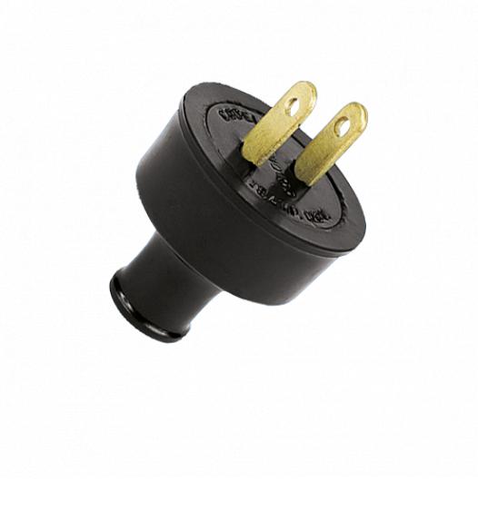 Compra clavija recta blanco/negro 15a 125v, productos industriales y electricos en Edemco Colombia, insumos electricos