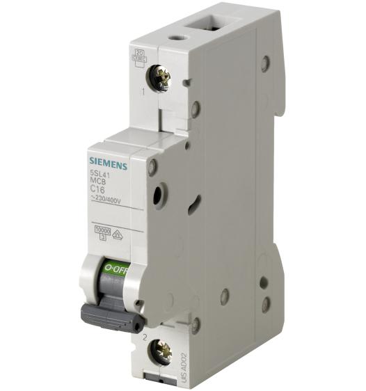 Breaker riel 1 x 6amp 5SL4106 7RC 10KA Siemens, breaker proteccion