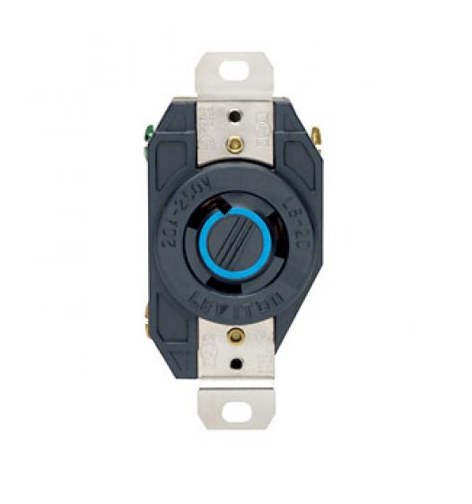 Compra Toma de incrustar 20A 250V 2 polos leviton, productos industriales y electricos en Edemco Colombia, insumos electricos, redes electricas