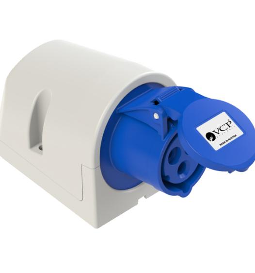 Toma sobreponer de 16AMP 2 polo tierra IP44, productos industriales en Edemco Colombia.
