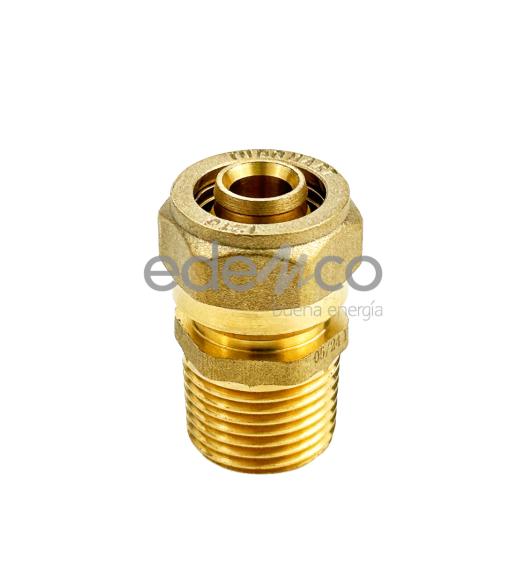 Unión Bronce Macho 5/8" 1418X1/2" Pealpe - Edemco