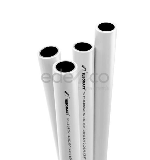 Tubo Pealpe 1620 3/4" Blanco Int Negro - Edemco